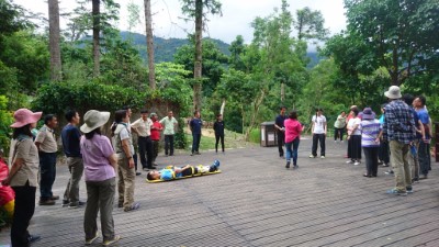 知本國家森林遊樂區辦理緊急醫療救護模擬演練