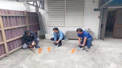 ️成功工作站同仁進行鏈鋸裝備檢測。